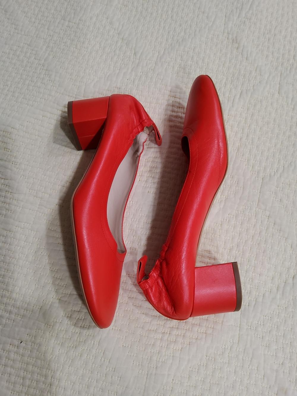 Everlane Day Heel In Red Size 10 - Picture 3 of 10
